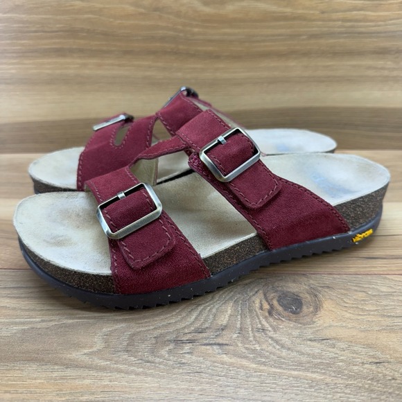 DANSKO Dayna Cinnabar Sandals 8 EU 38 Suede Comfort Vibram Soles - Picture 1 of 11